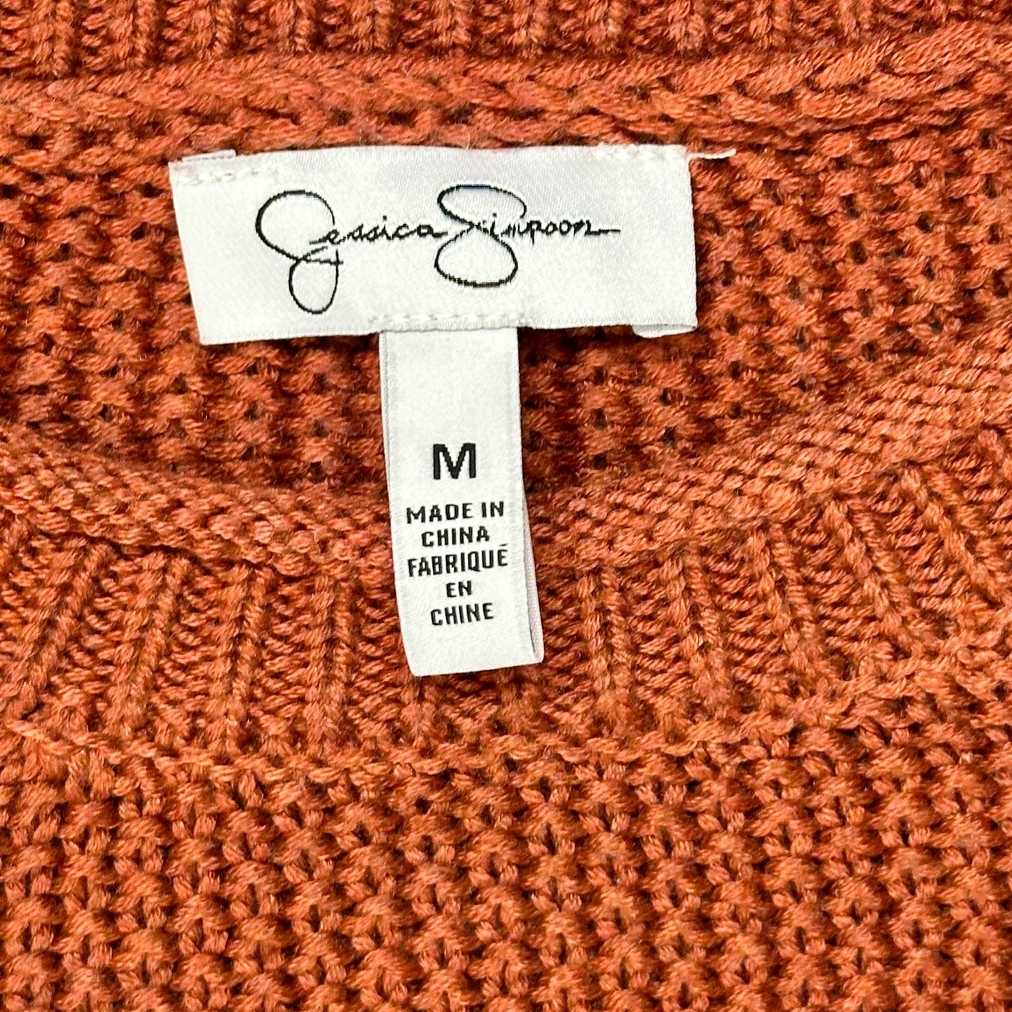 Sweater By Jessica Simpson In Orange, Size: M