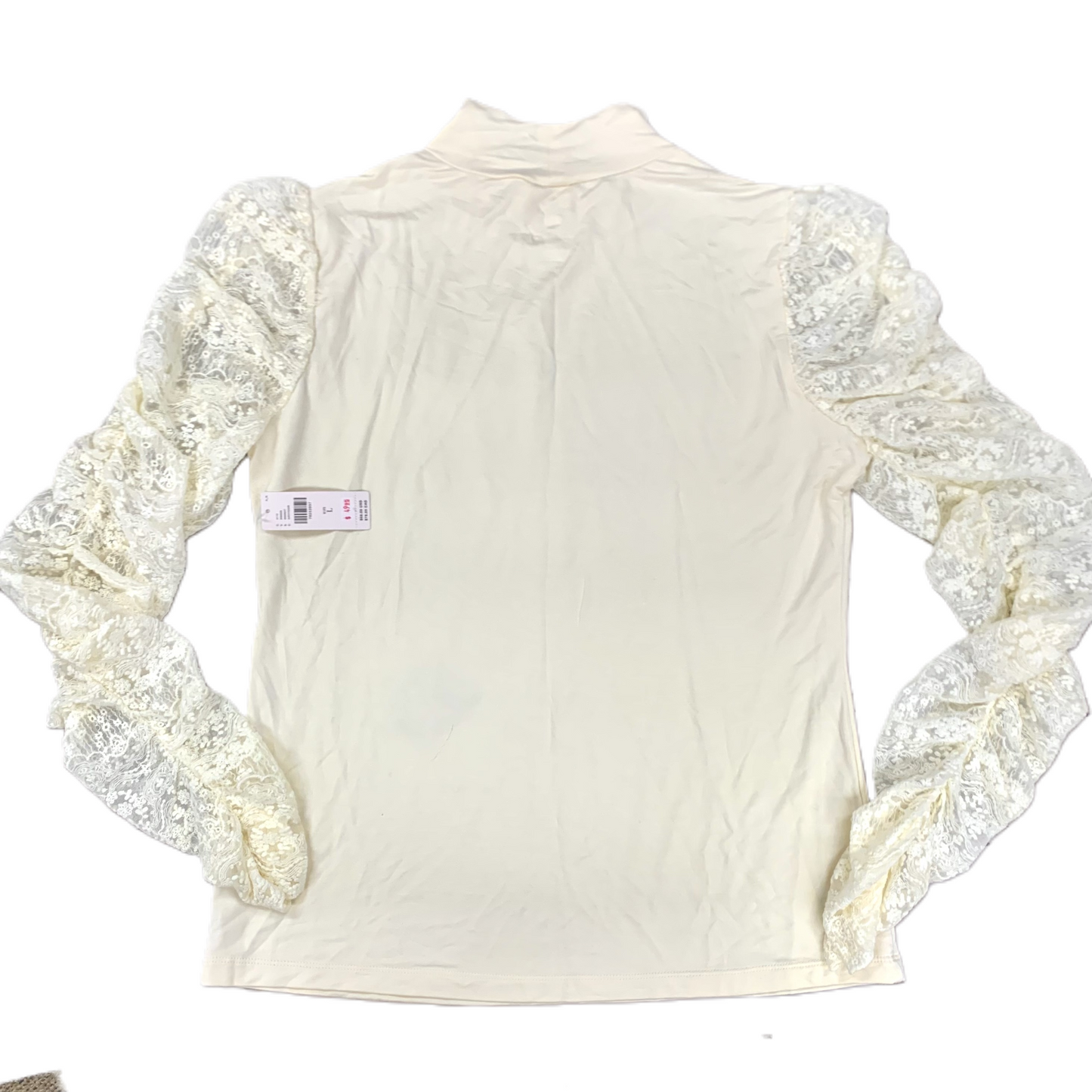 Top Long Sleeve By Maeve In Cream, Size: L