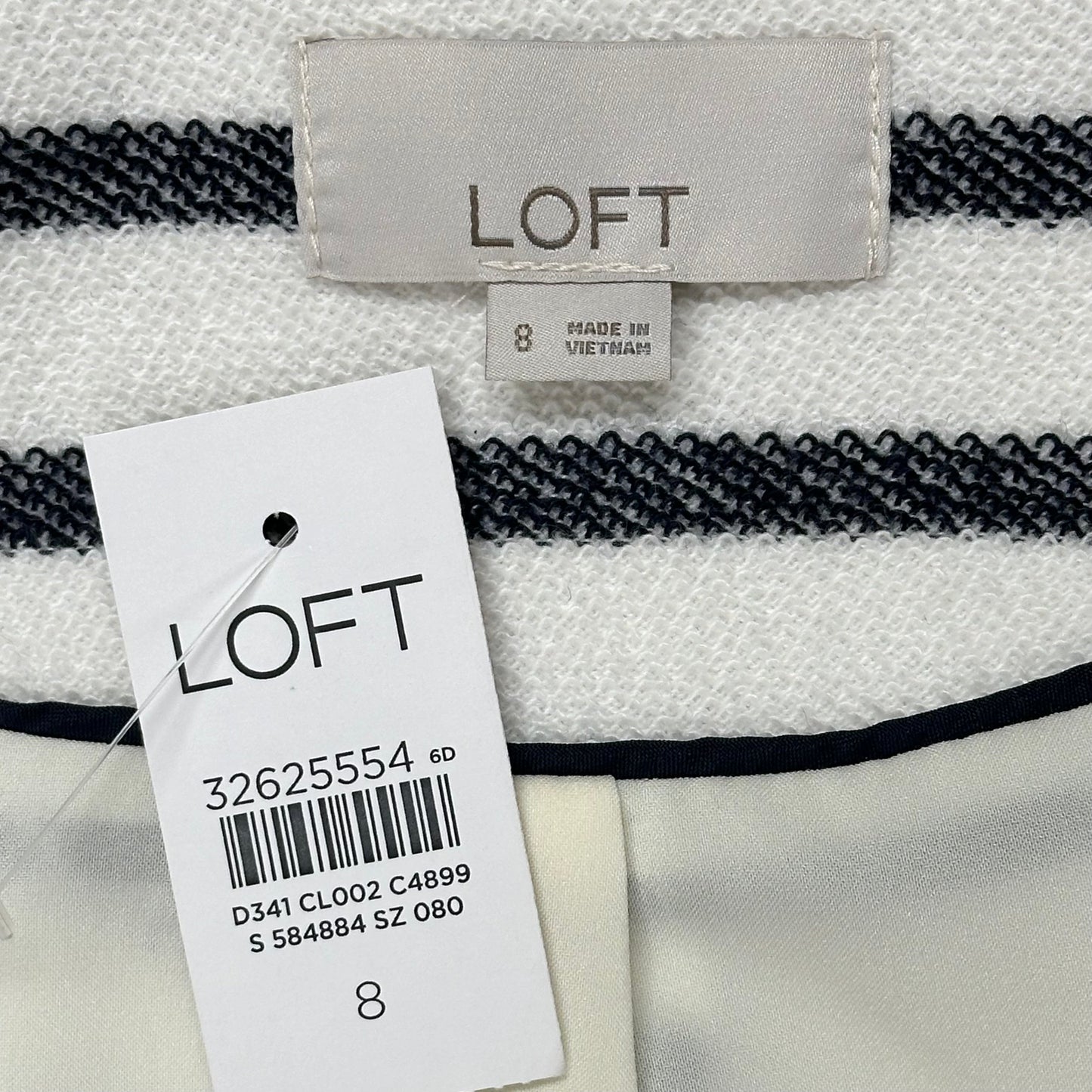 Blazer By Loft In Blue & White, Size: M