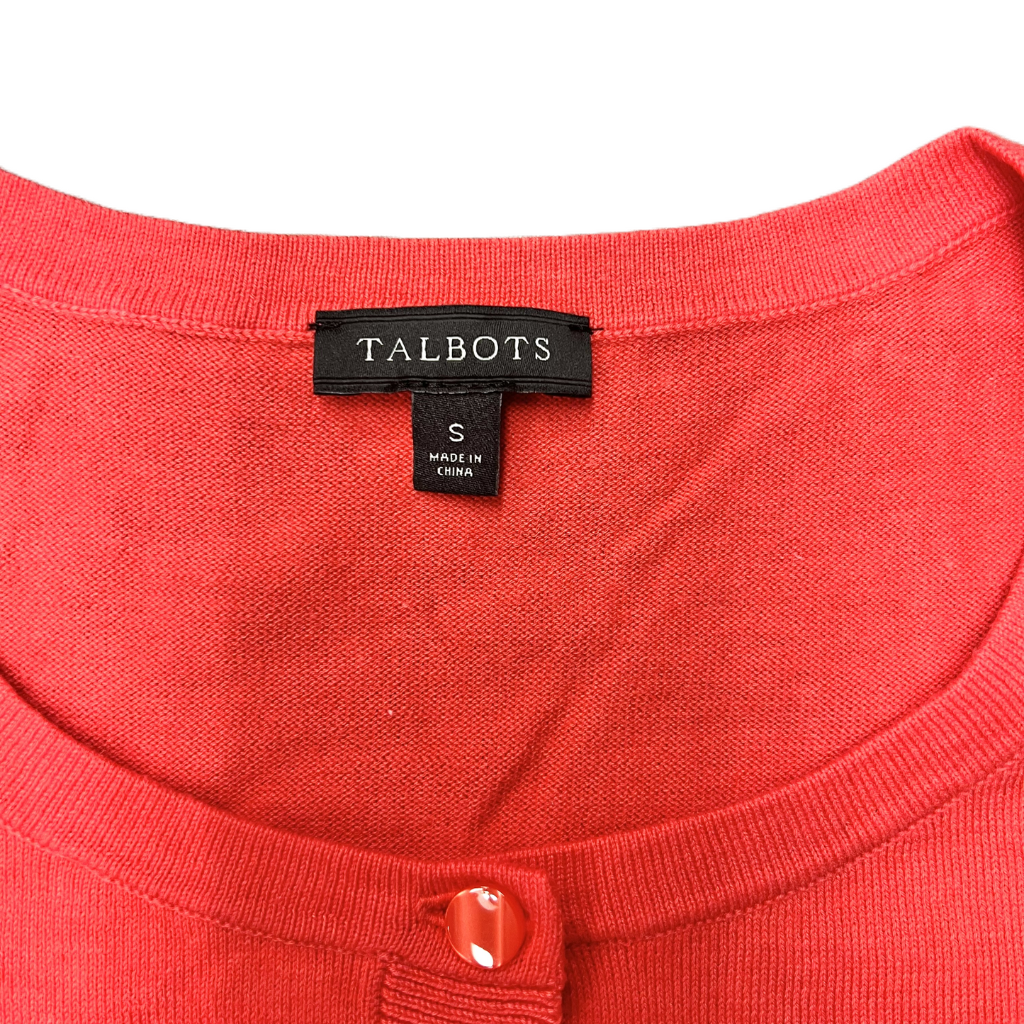 Sweater Cardigan By Talbots In Coral, Size: S