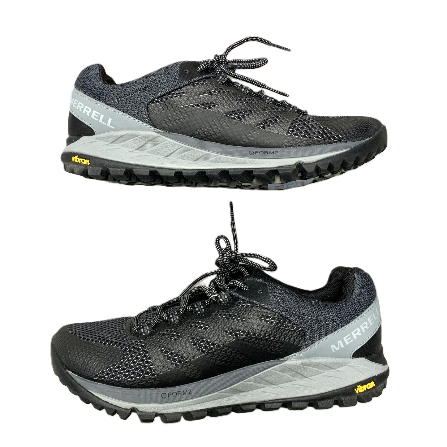 Shoes Athletic By Merrell In Black & Grey, Size: 6.5