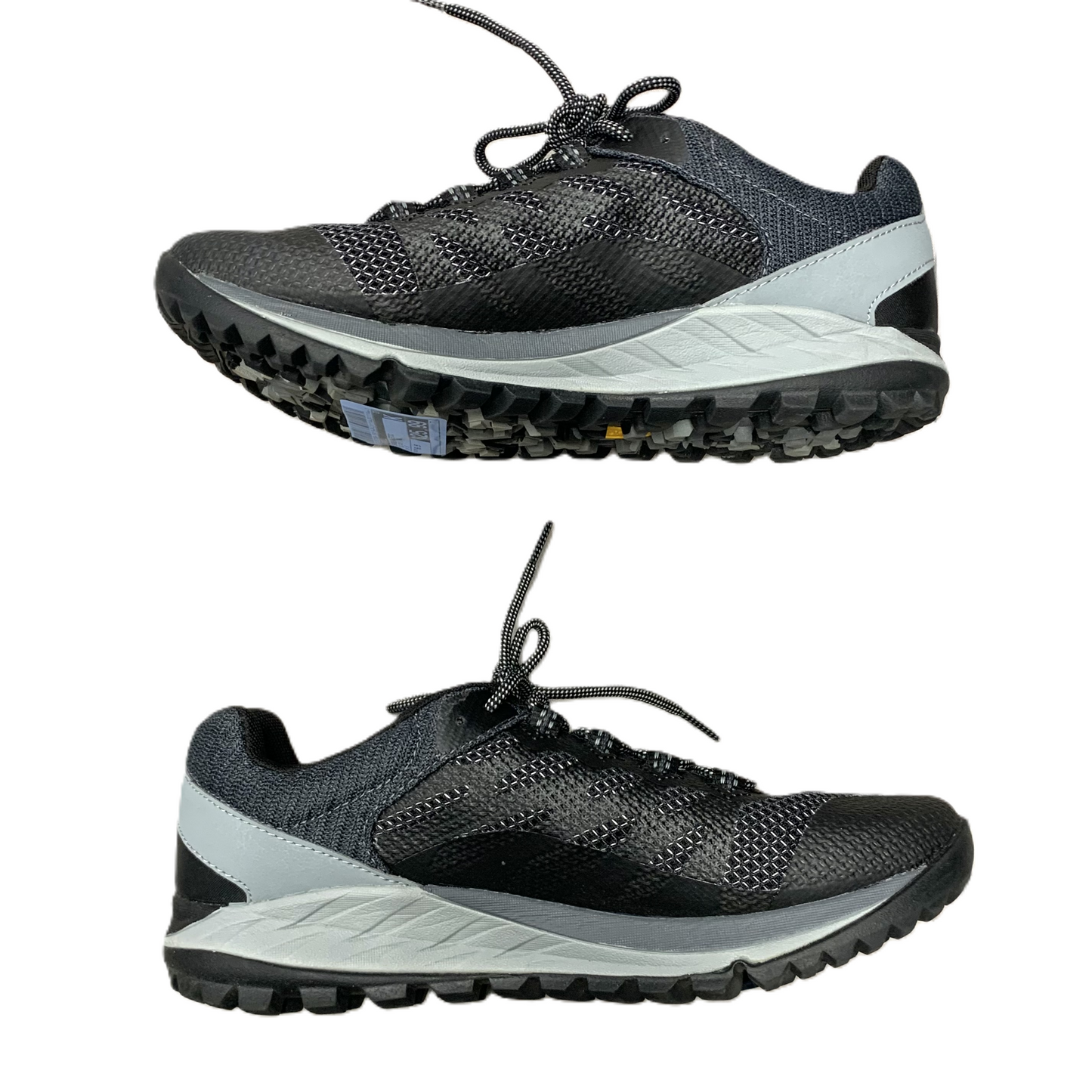 Shoes Athletic By Merrell In Black & Grey, Size: 6.5