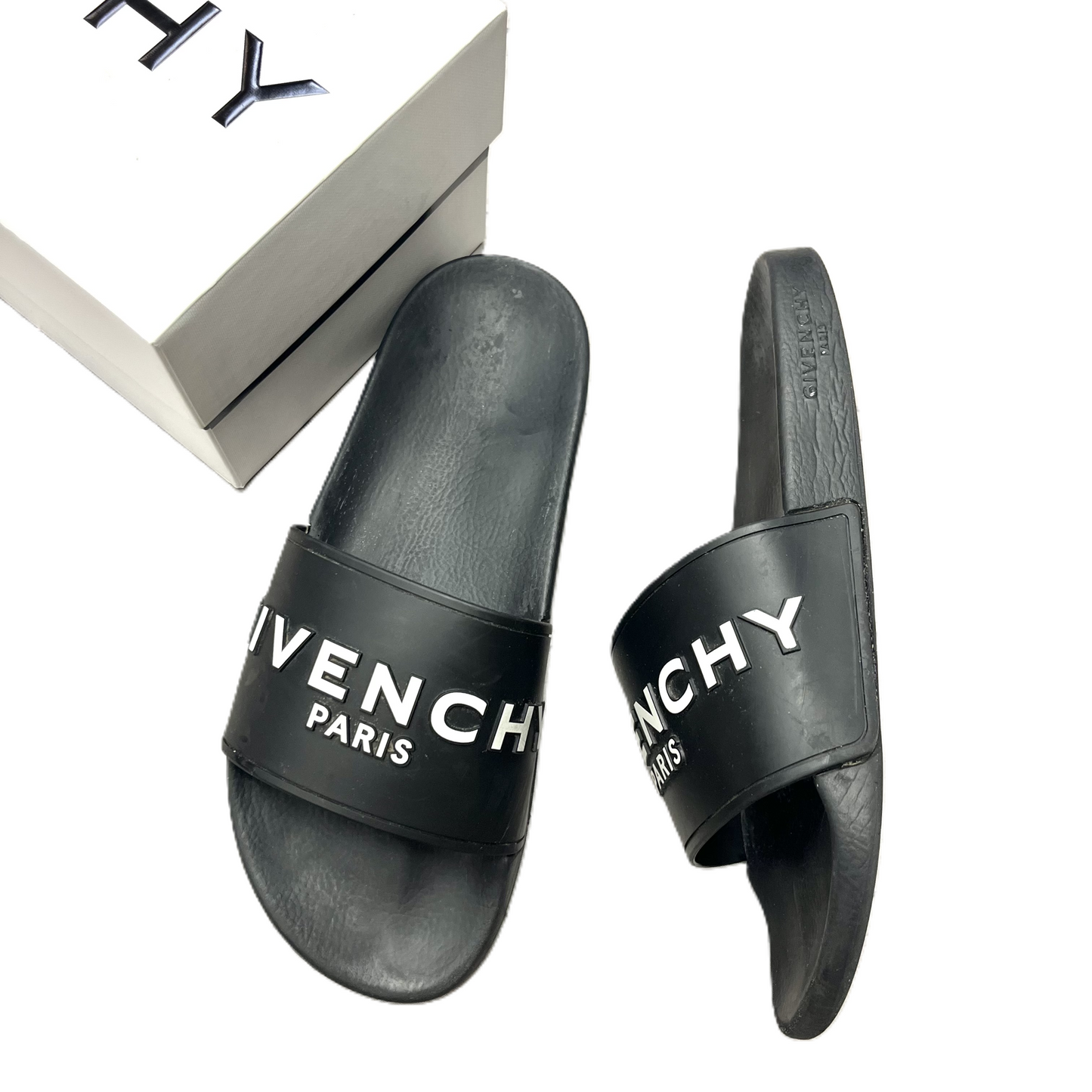 Sandals Luxury Designer By Givenchy In Black, Size: 10.5