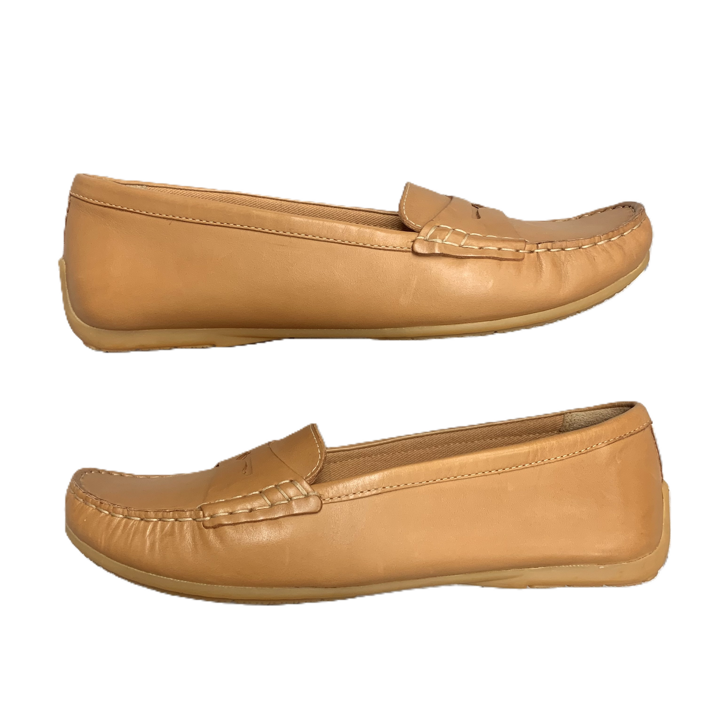 Shoes Flats By Clarks In Tan, Size: 10