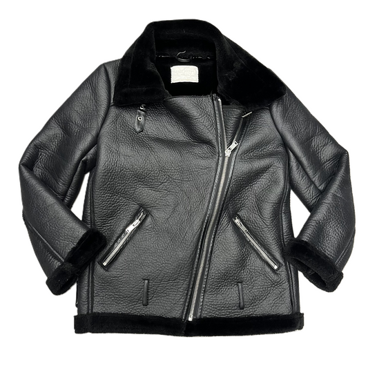 Jacket Moto By Zara In Black, Size: S