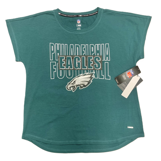 Top Short Sleeve By Nfl In Green, Size: S