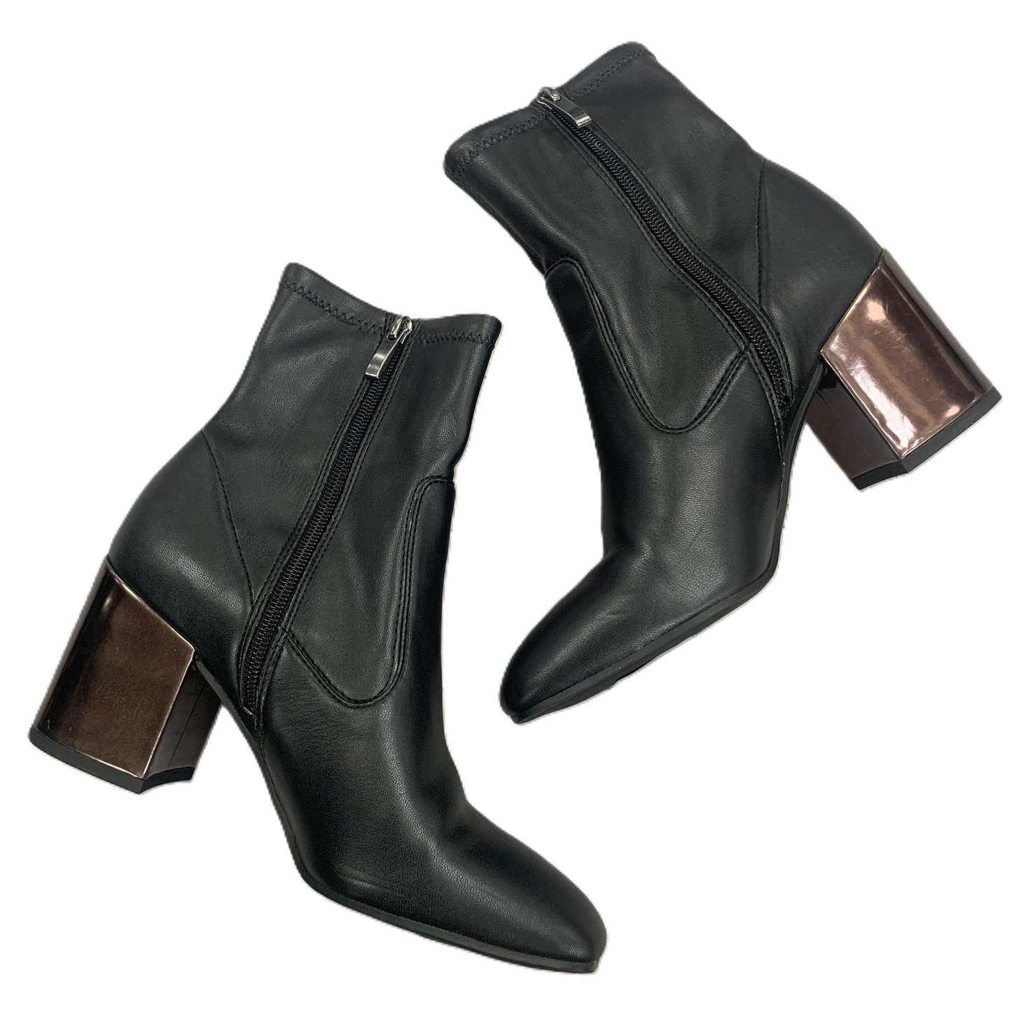 Boots Ankle Heels By Franco Sarto In Black, Size: 7