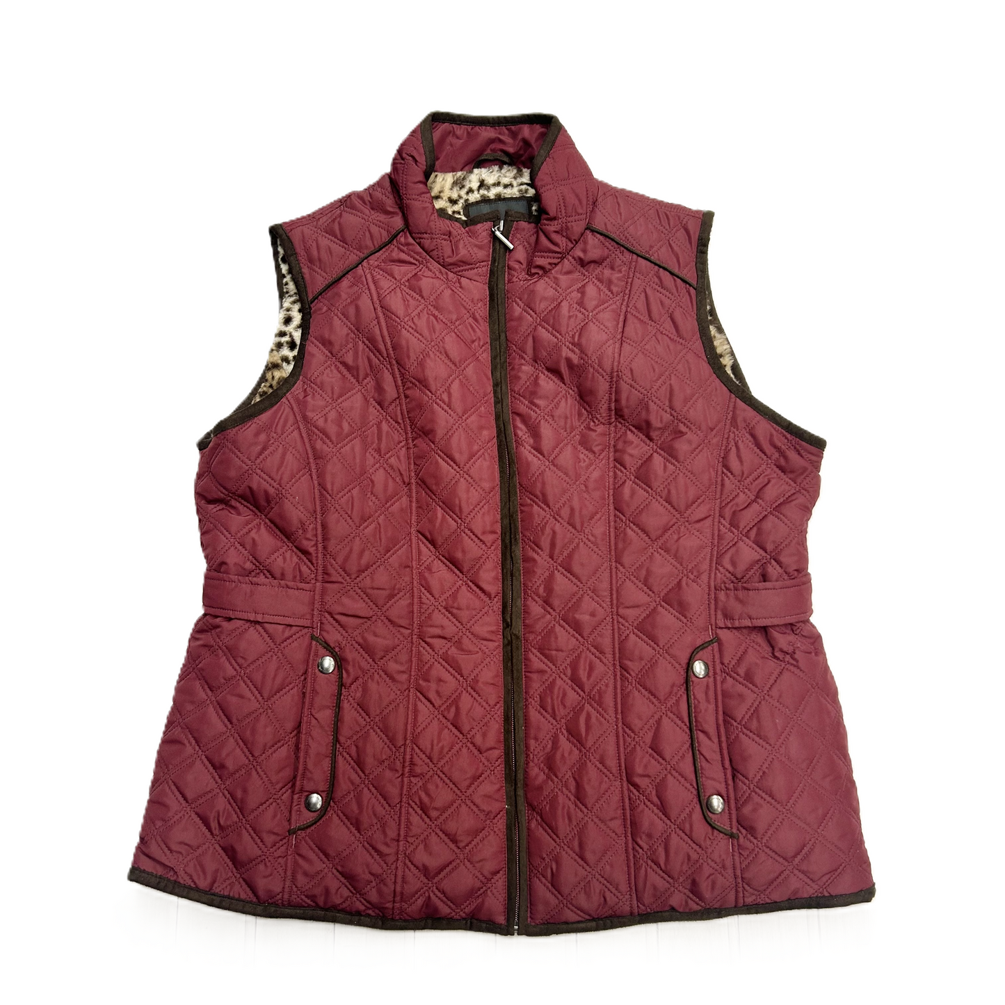 Vest Puffer & Quilted By Weatherproof In Red, Size: Xxl