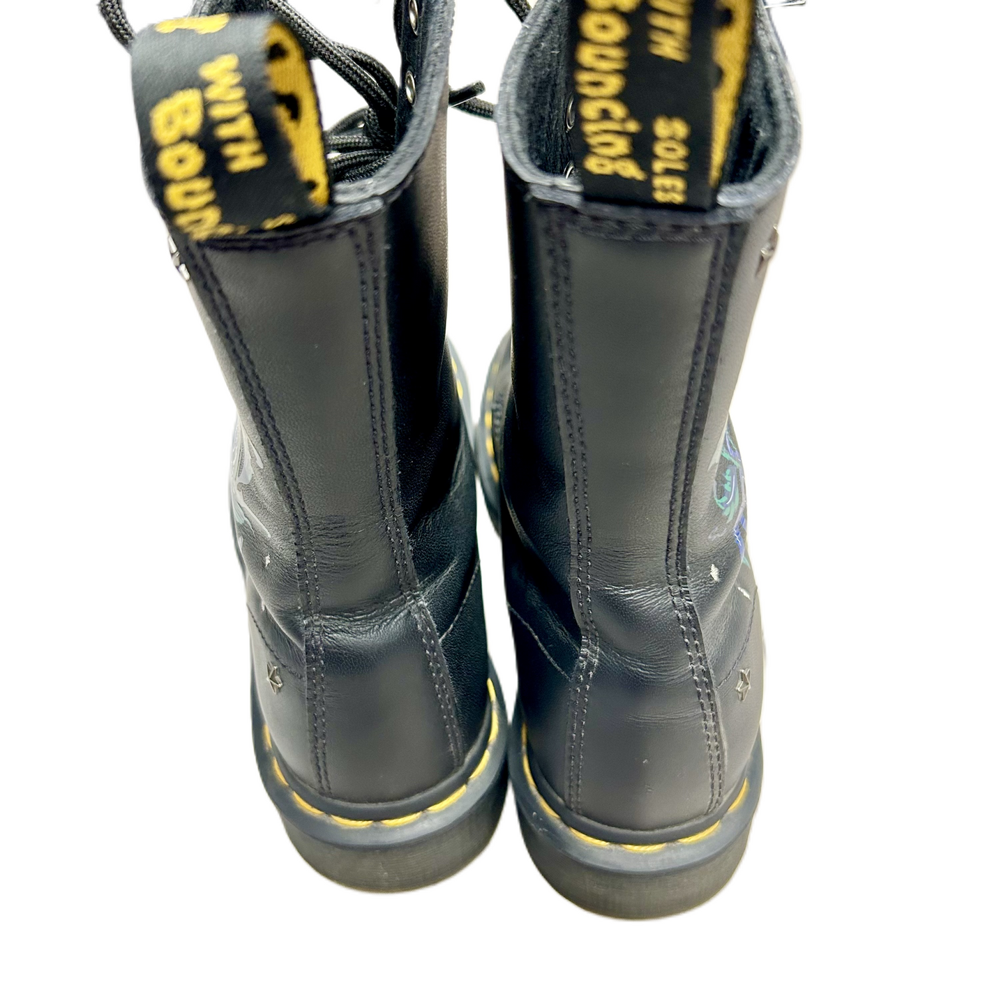 Boots Combat By Dr Martens In Black & Blue, Size: 6