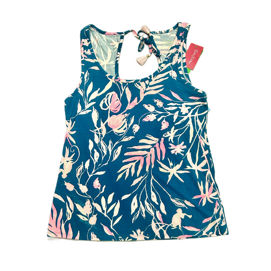 Top Sleeveless Designer By Lilly Pulitzer In Blue, Size: M