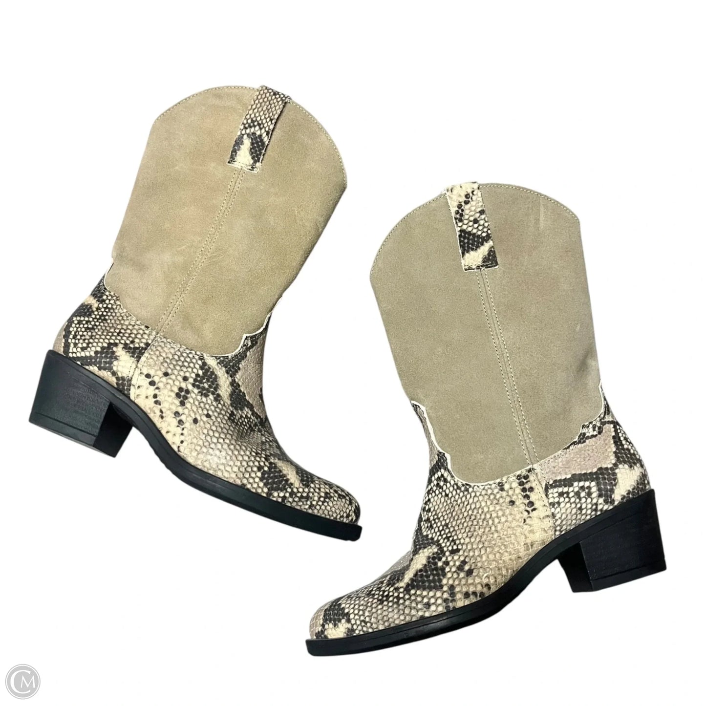 Boots Western By 1980 In Taupe, Size: 5.5