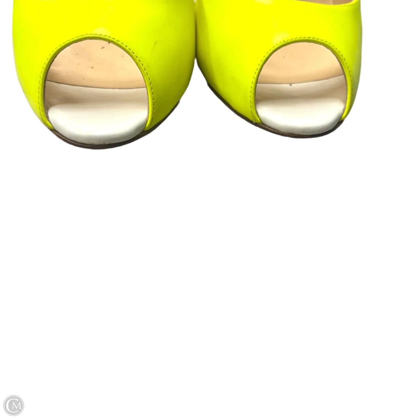 Shoes Luxury Designer By Christian Louboutin In Yellow, Size: 10.5