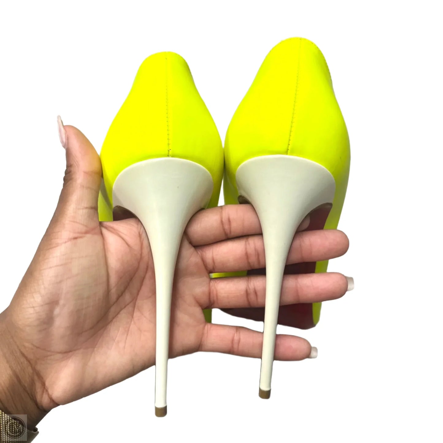 Shoes Luxury Designer By Christian Louboutin In Yellow, Size: 10.5