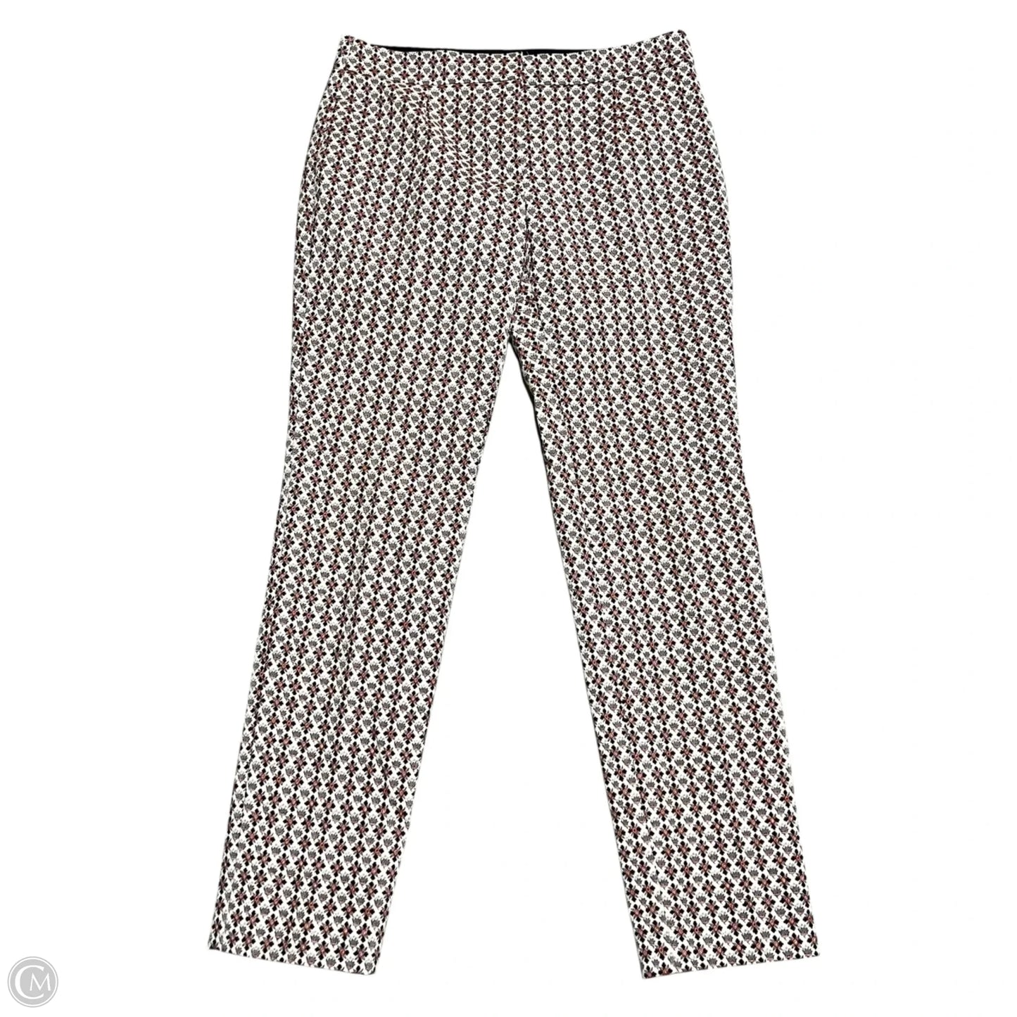 Pants Designer By Tory Burch In Cream & Orange, Size: 0