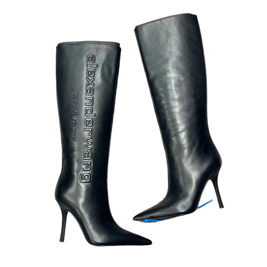 Boots Luxury Designer By Alexander Wang In Black, Size: 5.5