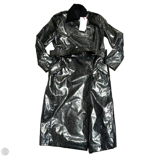 Coat Trench Coat By Zara In Snakeskin Print, Size: Xs