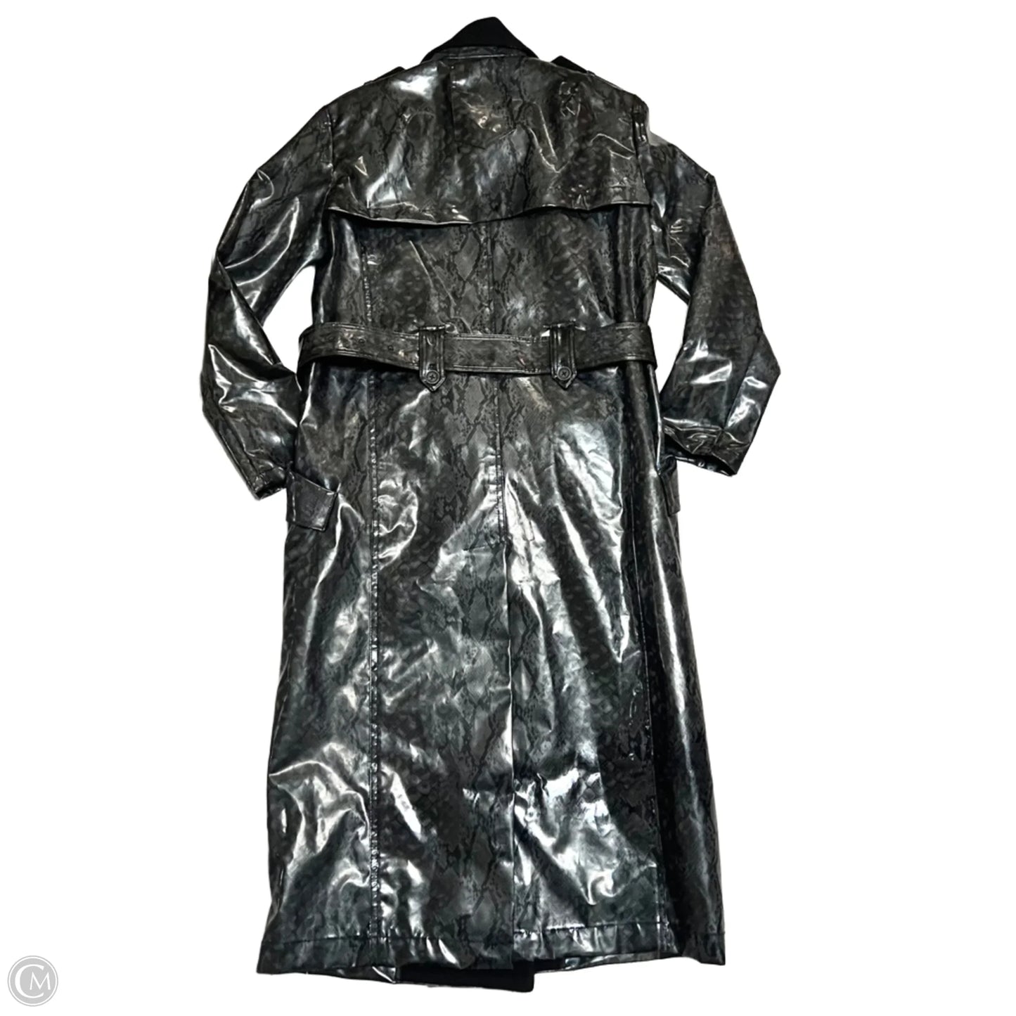 Coat Trench Coat By Zara In Snakeskin Print, Size: Xs