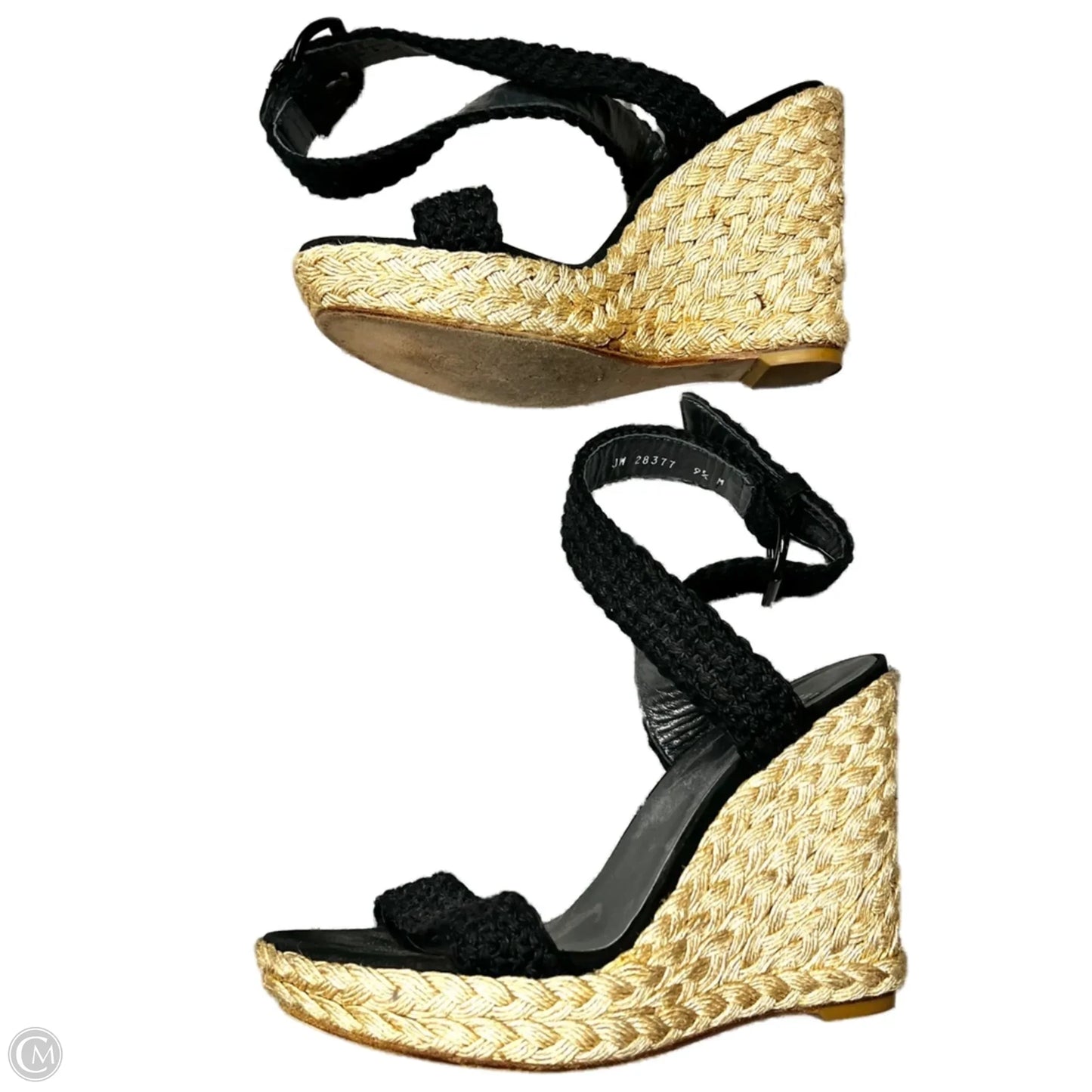 Sandals Designer By Stuart Weitzman In Black, Size: 9.5