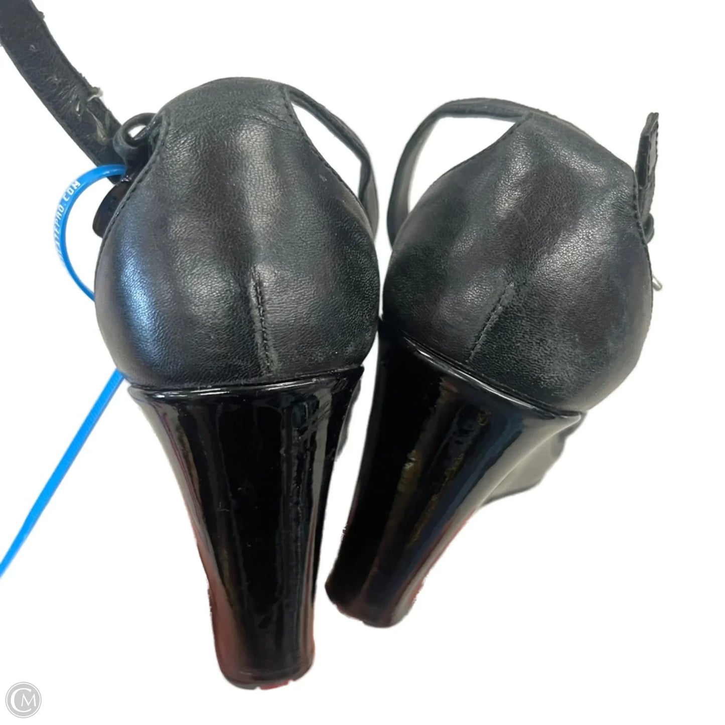 Sandals Luxury Designer By Prada In Black, Size: 7