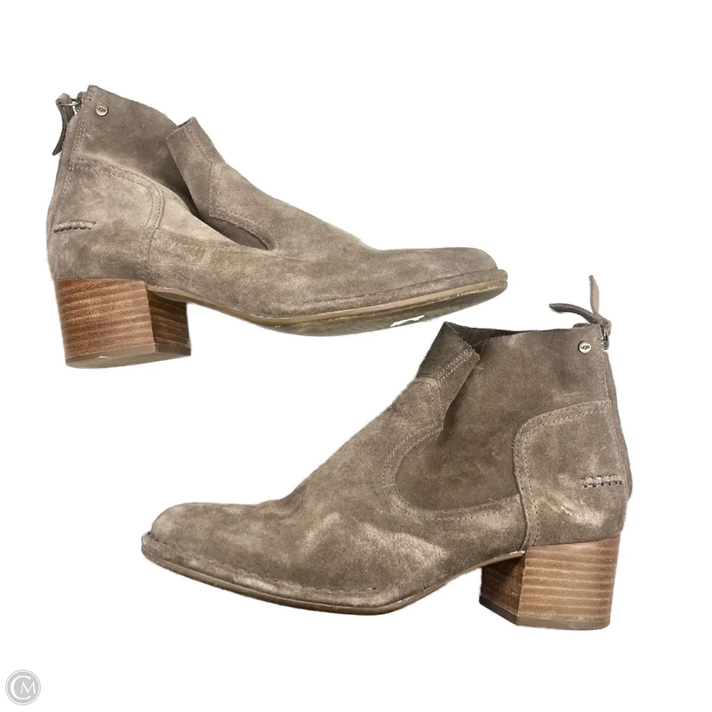 Boots Designer By Ugg In Taupe, Size: 8