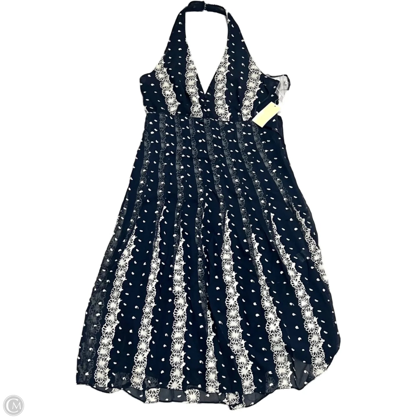 Dress Casual Midi By Michael By Michael Kors In Blue, Size: M