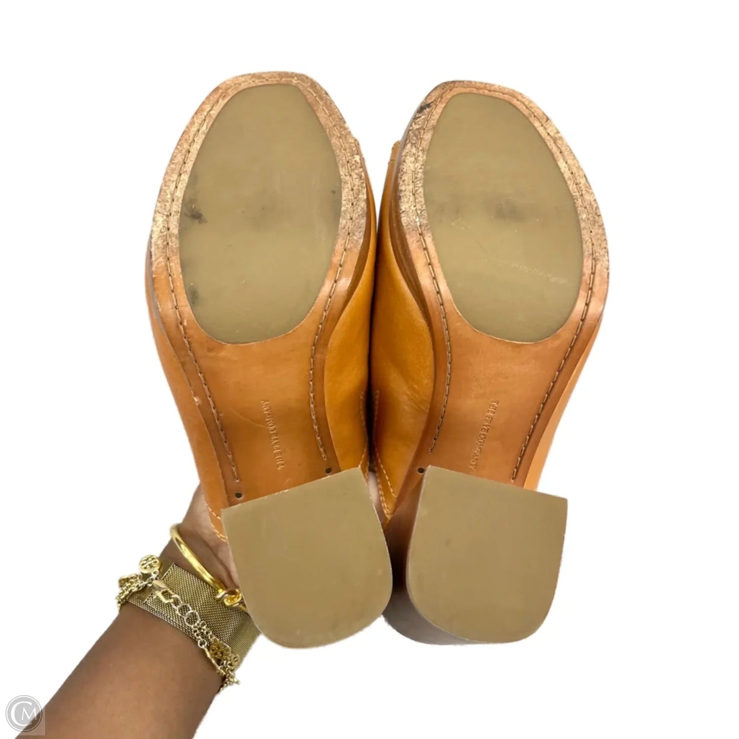 Sandals Designer By Frye In Tan, Size: 9