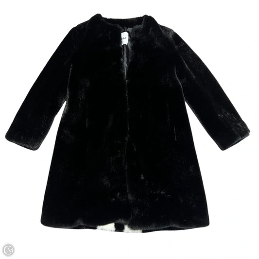 Coat Faux Fur & Sherpa By Ainea In Black, Size: S