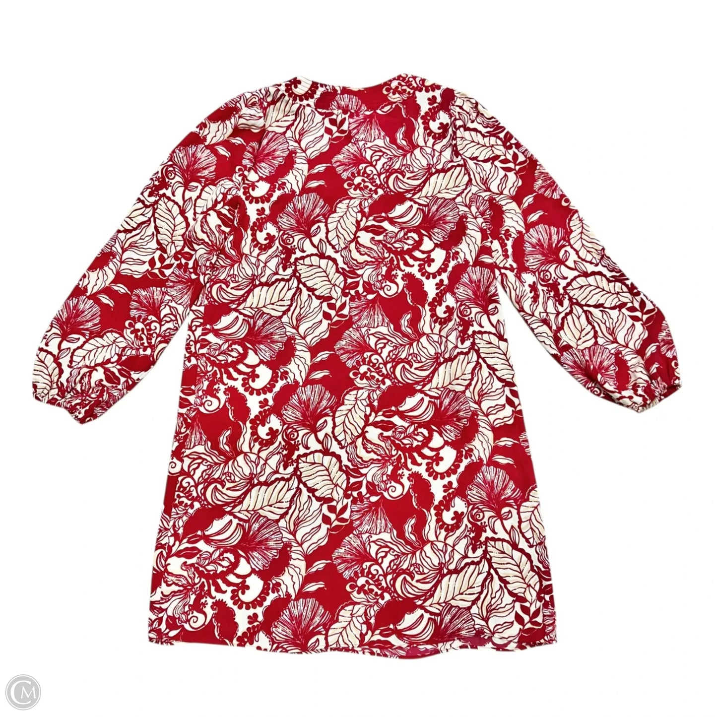 Dress Designer By Lilly Pulitzer In Red & Tan, Size: S
