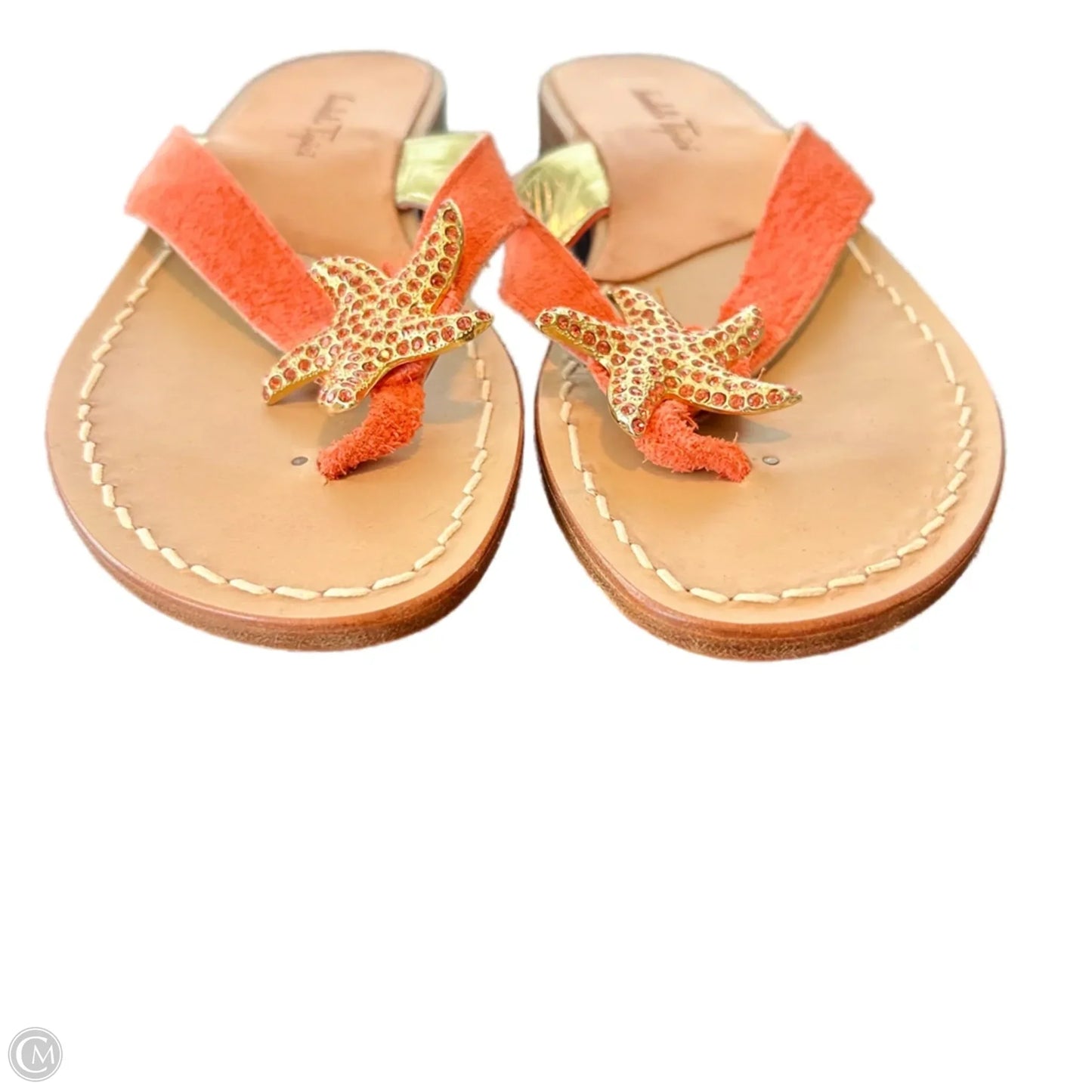 Sandals Flats By Sandali Tipici In Orange, Size: 7.5