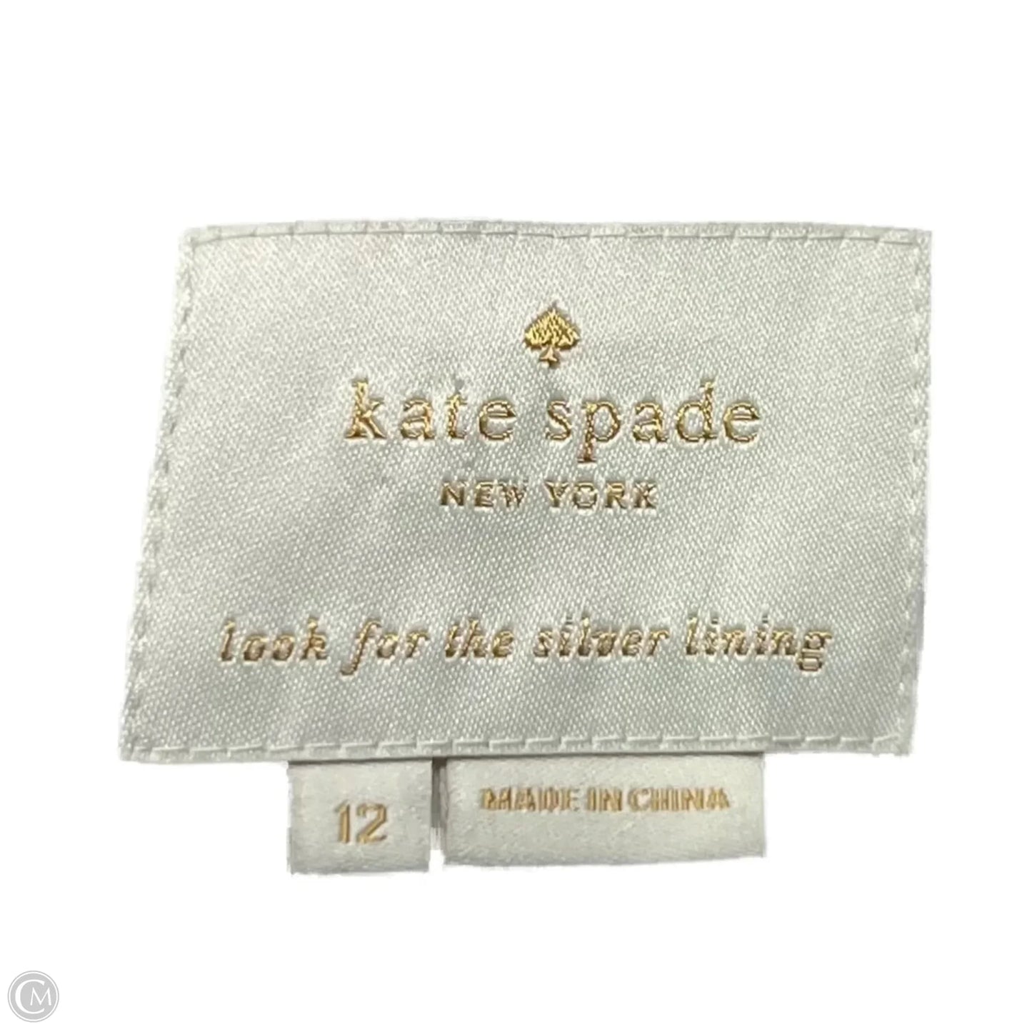 Dress Designer By Kate Spade In Black & Cream, Size: L