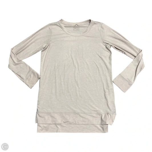 Athletic Top Long Sleeve Crewneck By Patagonia In Tan, Size: M