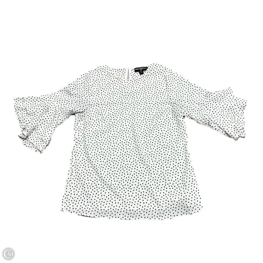 Top Short Sleeve Designer By Karl Lagerfeld In Polkadot Pattern, Size: Xs