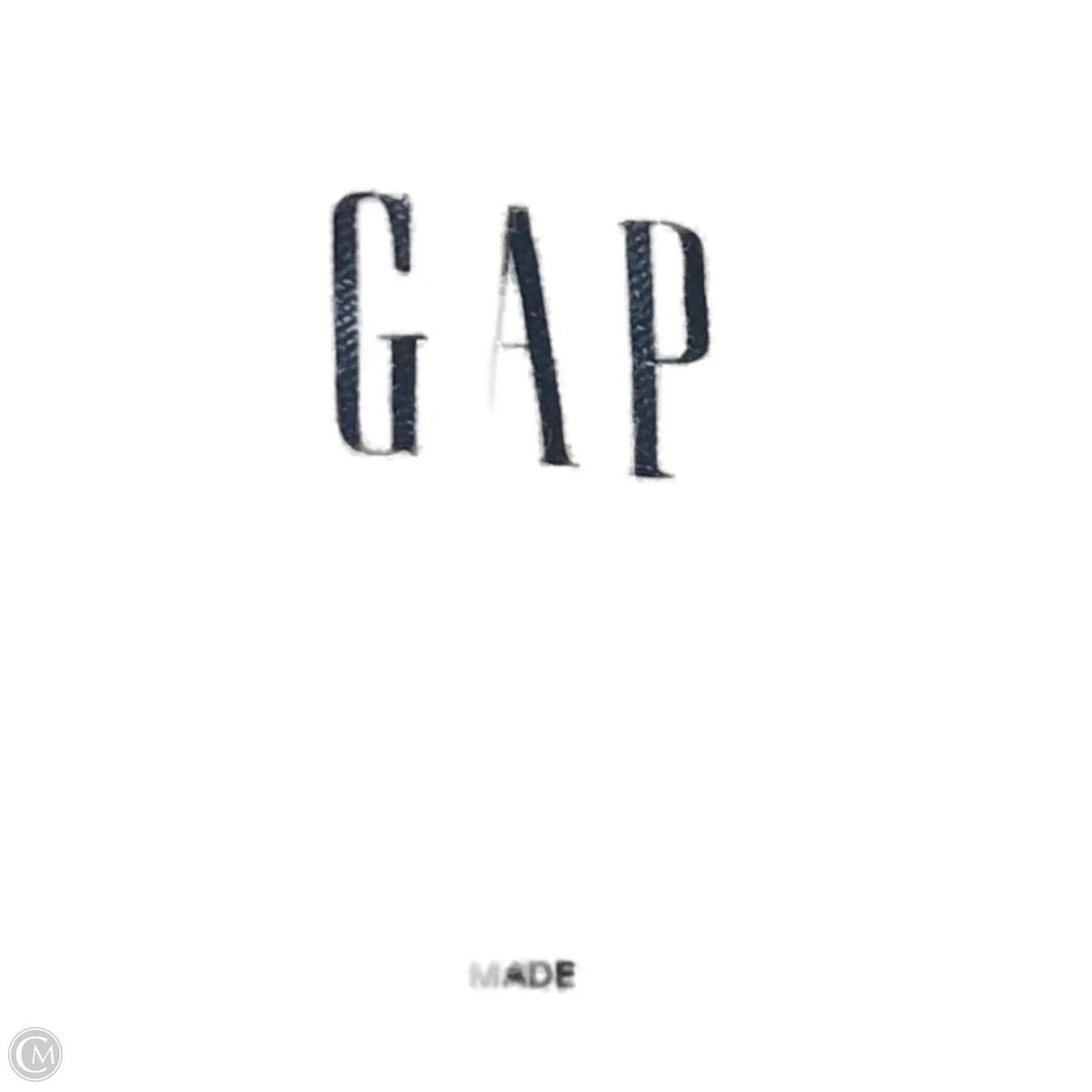 Top Short Sleeve Basic By Gap In Tan, Size: L