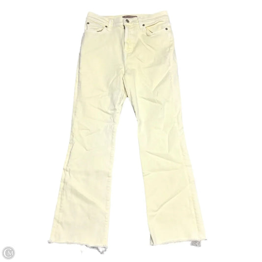 Jeans Flared By 7 For All Mankind In Yellow Denim, Size: 8