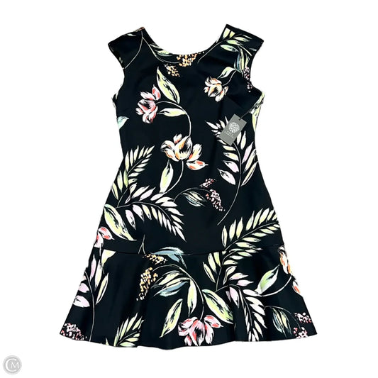 Dress Party Midi By Vince Camuto In Black & Green, Size: L