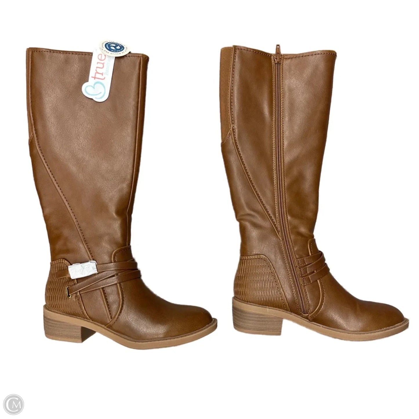 Boots Mid-calf Heels By Bare Traps In Brown, Size: 6