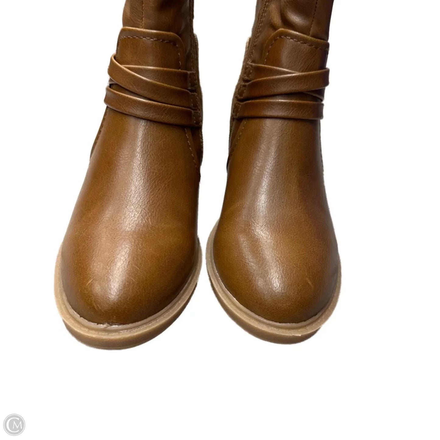 Boots Mid-calf Heels By Bare Traps In Brown, Size: 6