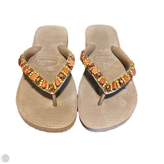 Sandals Flats By Havaianas In Brown, Size: 6