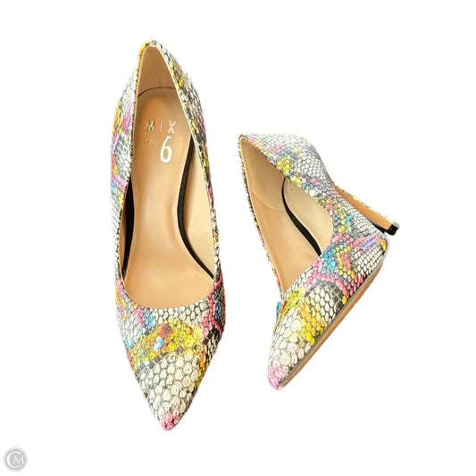 Shoes Heels Stiletto By Mix No 6 In Snakeskin Print, Size: 6.5