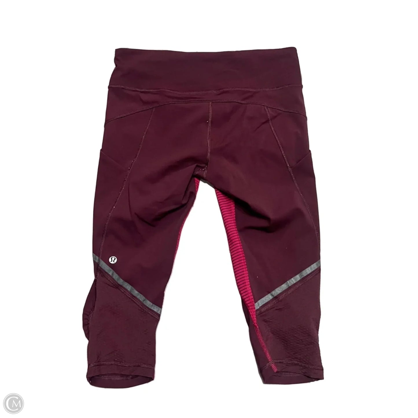 Athletic Capris By Lululemon In Red, Size: 6