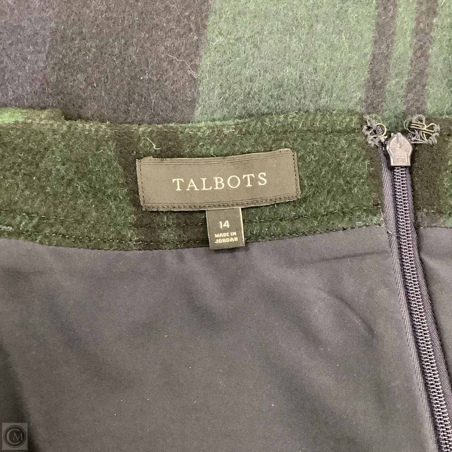 Skirt Mini & Short By Talbots In Blue & Green, Size: 14