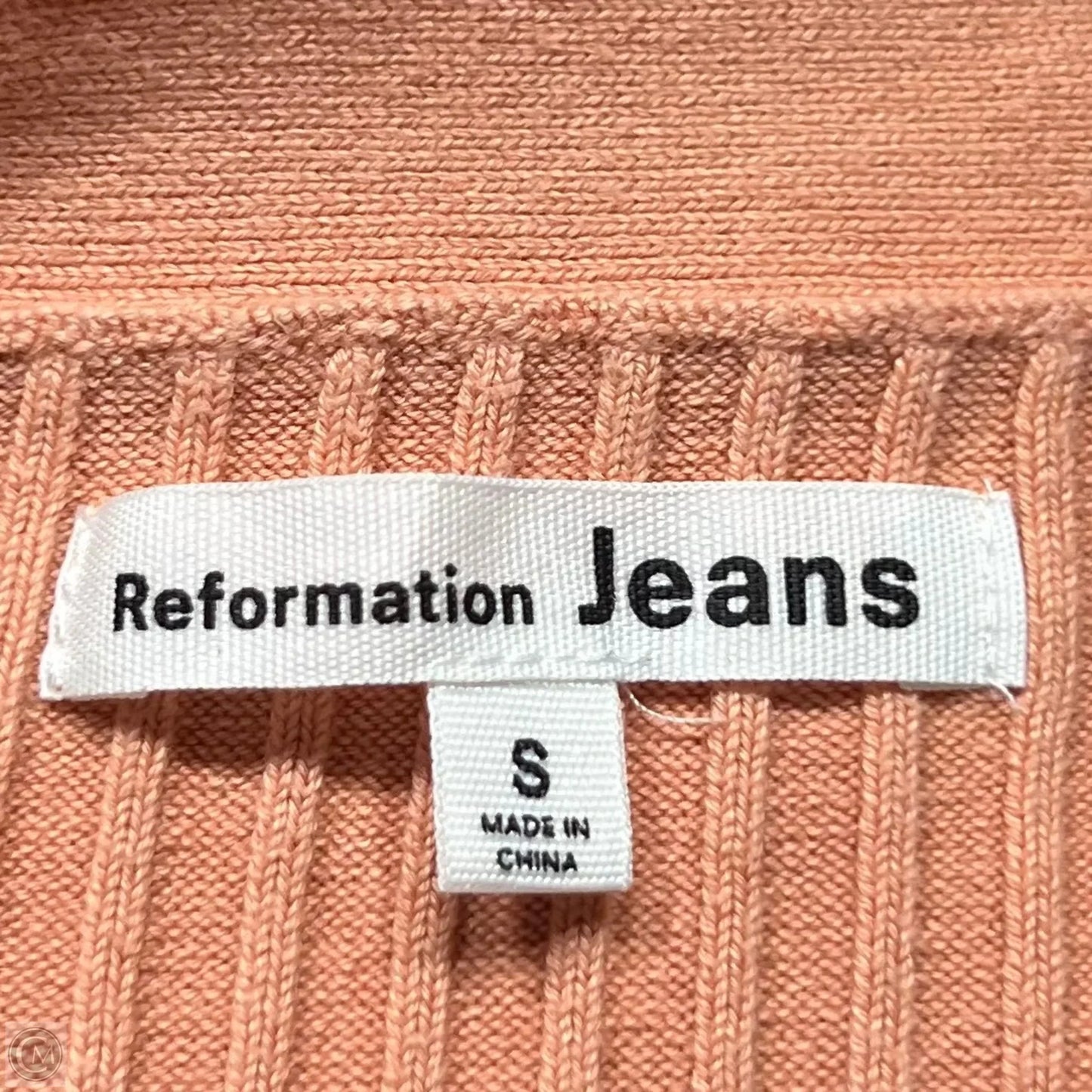 Sweater Cardigan By Reformation In Orange, Size: S