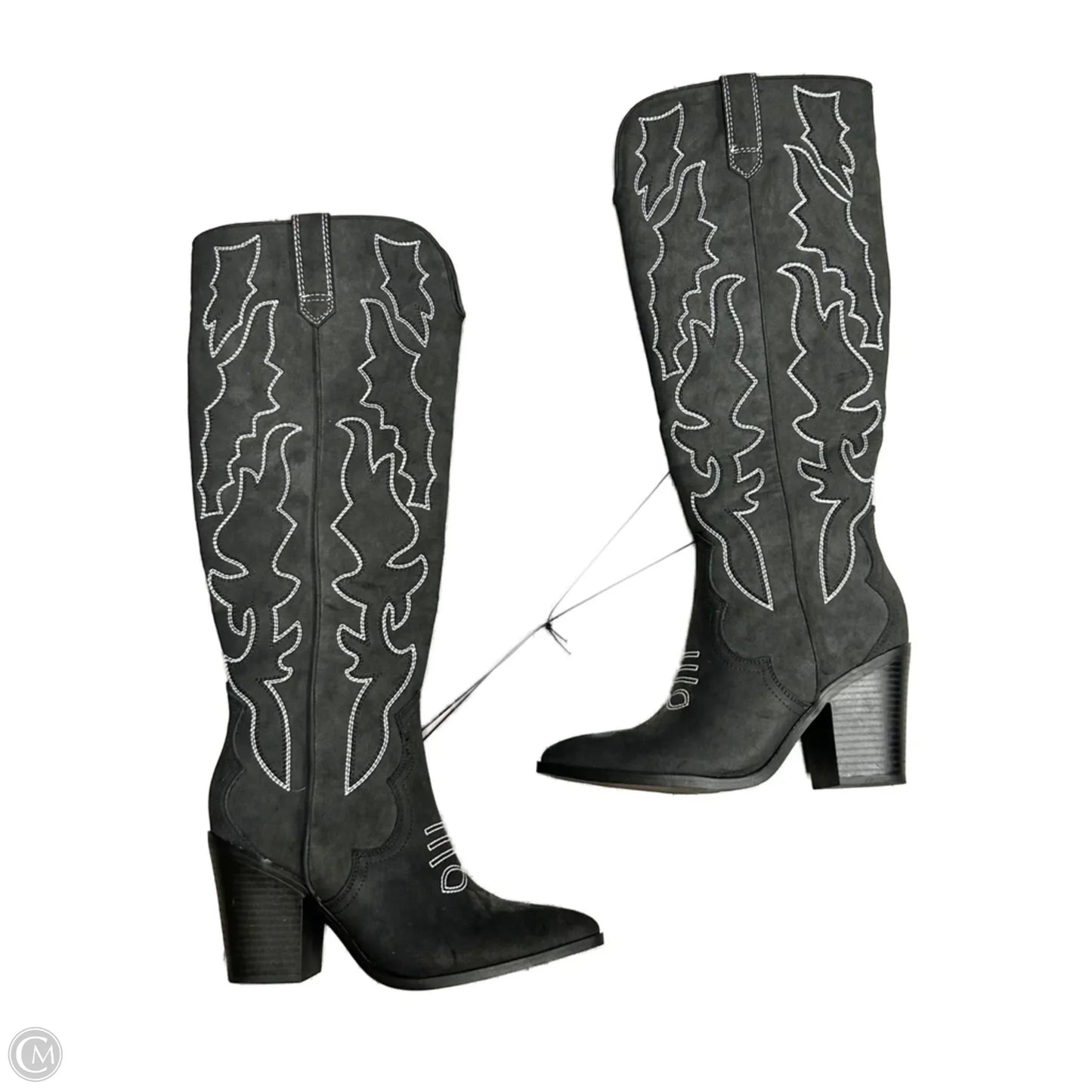 Boots Western By Forever 21 In Grey, Size: 6