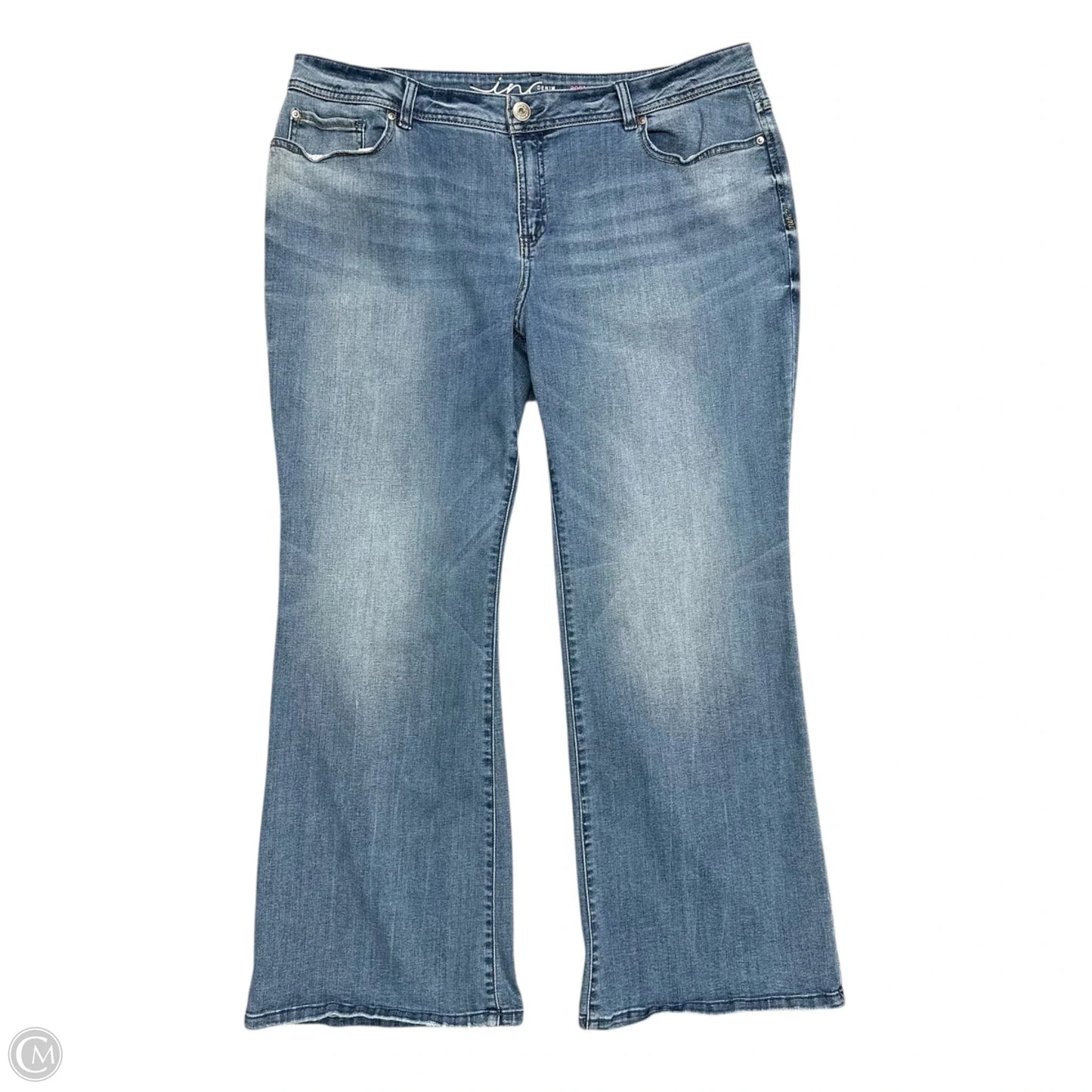 Jeans Boot Cut By Inc In Blue Denim, Size: 18