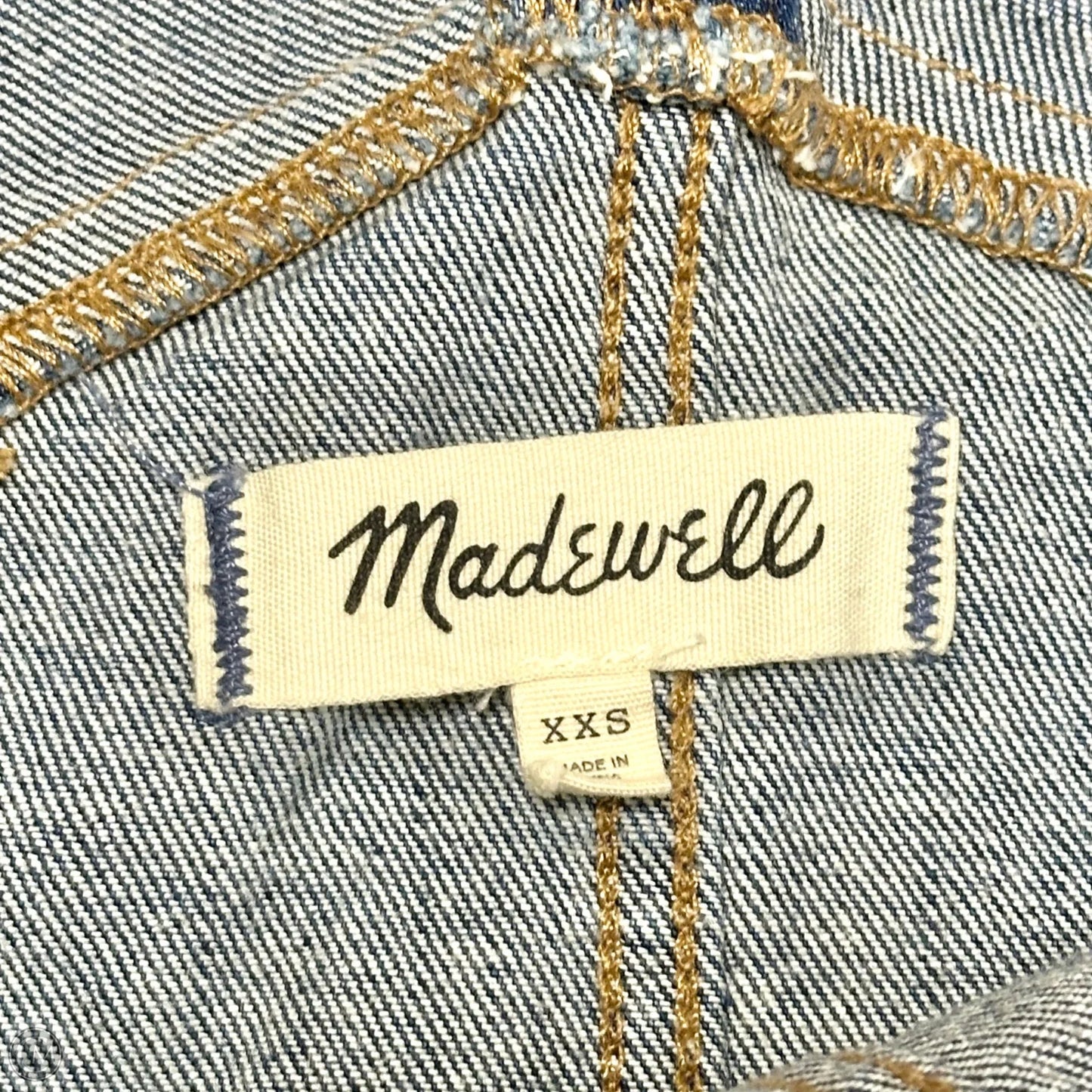Overalls By Madewell In Blue Denim, Size: Xxs