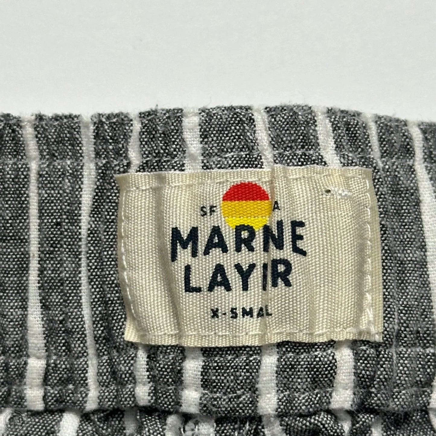Shorts By Marine Layer In Grey & White, Size: 0