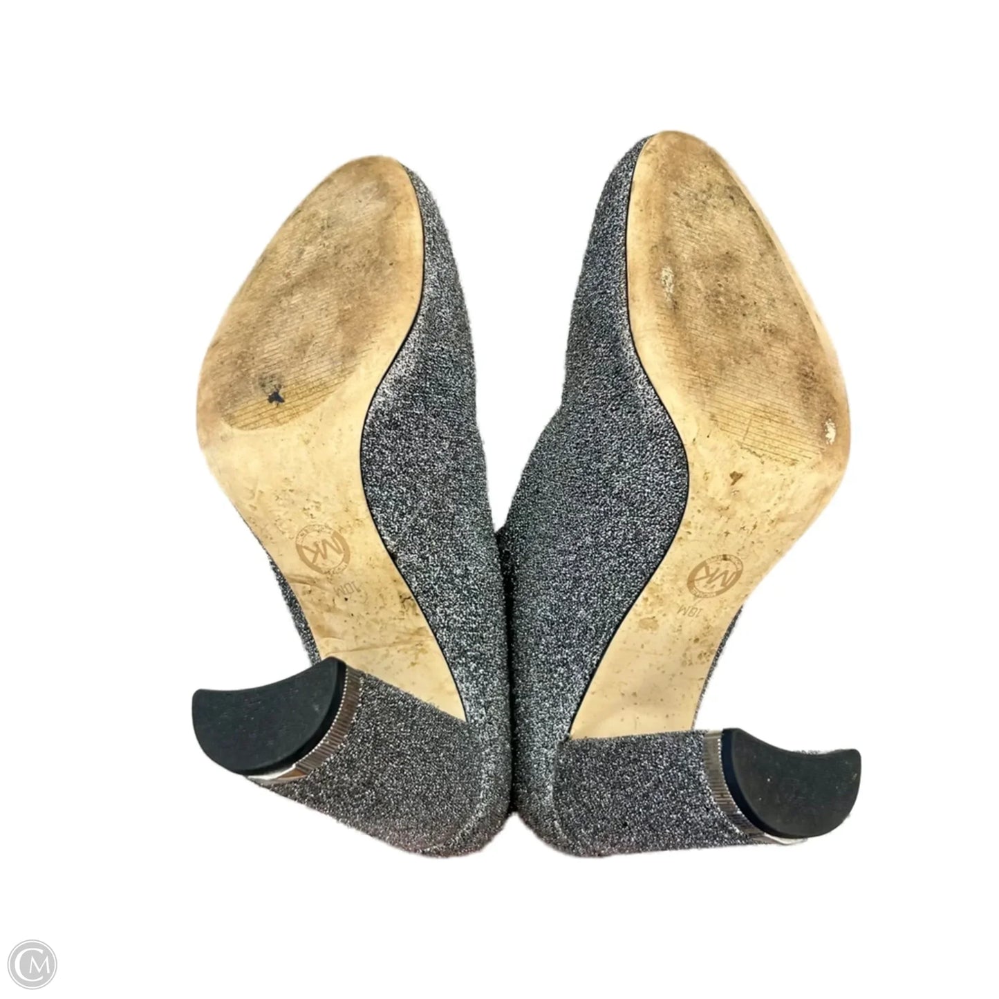 Boots Ankle Heels By Michael By Michael Kors In Silver, Size: 10