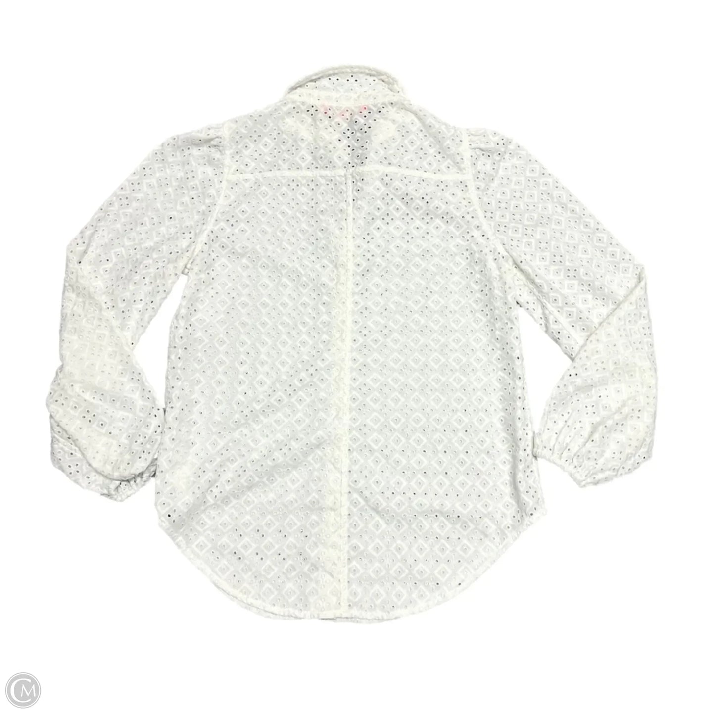 Top Long Sleeve Designer By Lilly Pulitzer In Cream, Size: S