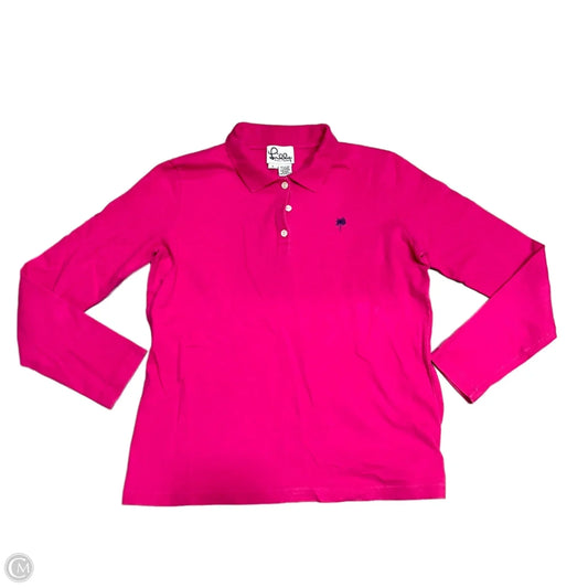 Top Long Sleeve Designer By Lilly Pulitzer In Pink, Size: L