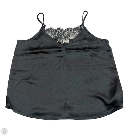 Top Sleeveless By Loft In Black, Size: S